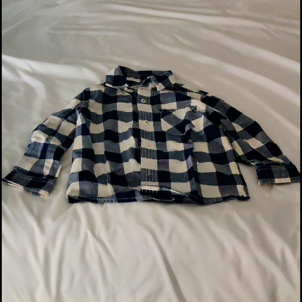 Toddler boy button down